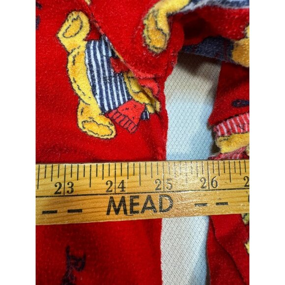 Simple Pleasures Womens Teddy Bear Flannel Pajama Set Size 2X Red Cozy - Picture 10 of 16